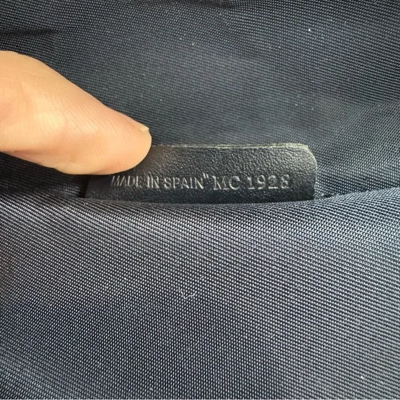 DIOR/Christian Dior CD Saddle Bag Navy Trotter Jacquard Pouch - Picture 11 of 11